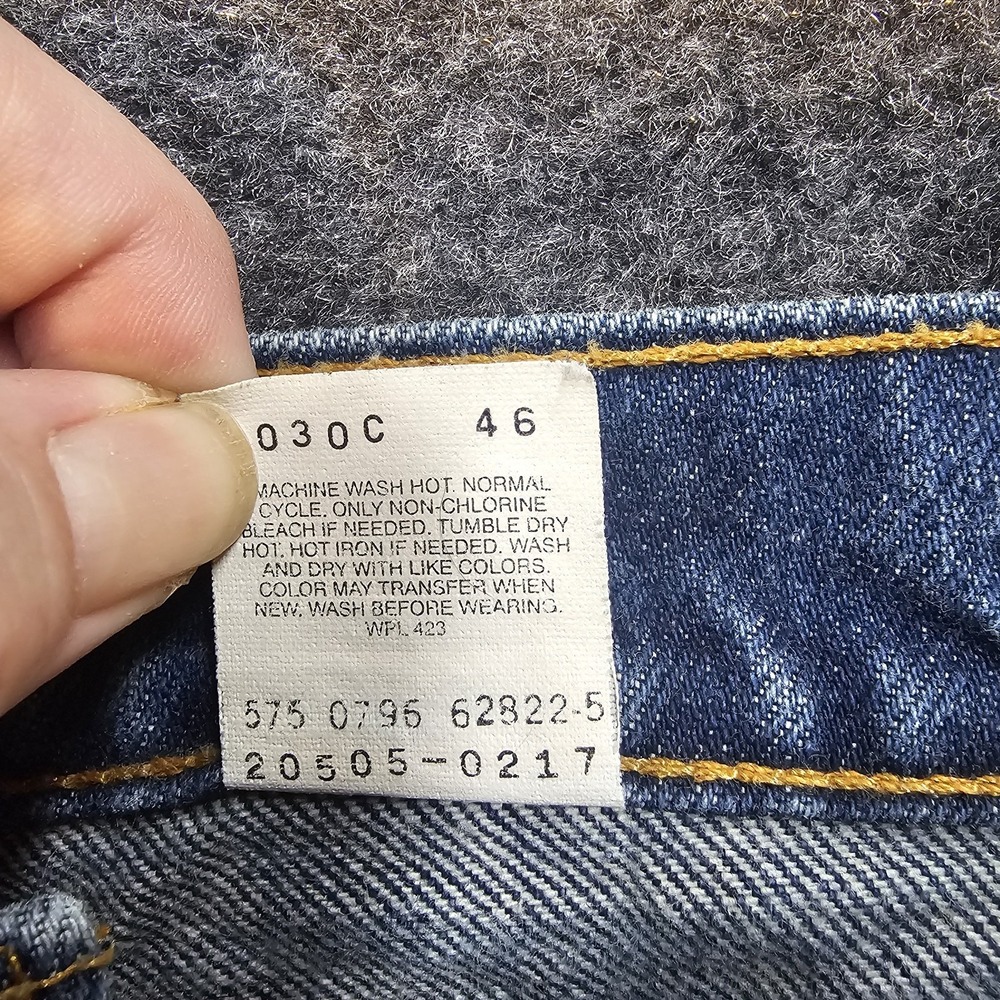 Vintage Levi's 505 Orange Tab USA Mens 33x34 Distressed Straight Leg Jeans - Picture 3 of 12